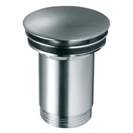Korki do umywalek - FERRO S285NC-B ROTONDO zawór spustowy z przelewem, click-clack, 5/4", nikiel szczotkowany - miniaturka - grafika 1