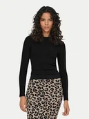 Bluzki damskie - ONLY Bluzka Val 15371305 Czarny Regular Fit - miniaturka - grafika 1