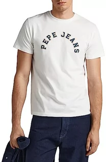 Koszulki męskie - Pepe Jeans Koszulka męska Westend, Biały (nie biały), S - grafika 1