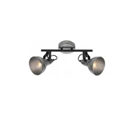 Lampy sufitowe - Briloner 2049-024 - Oświetlenie punktowe RETRO 2xE14/40W/230V szary - miniaturka - grafika 1