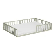 Łóżka dla dzieci i młodzieży - Vitalispa Łóżko dla dzieci Minno, Szary, 140x200 z materacem - miniaturka - grafika 1