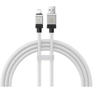Kabel szybko ładujący Baseus USB-A do Lightning CoolPlay Series 2.4A 1m (biały) - Kable - miniaturka - grafika 1