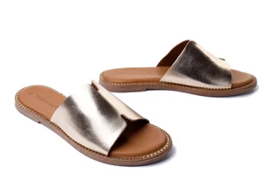 TAMARIS 1-27135-42 933 M2713542 light gold, klapki damskie - Tamaris - Klapki i japonki damskie - miniaturka - grafika 1