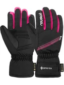 Rękawiczki - Reusch Rękawiczki narciarskie "Tommy GORE-TEX Junior" w kolorze czarno-różowym - miniaturka - grafika 1