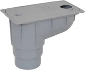 Odwodnienia, kanały i akcesoria - Capricorn Studzienka odpływowa rynny szara wypływ pionowy CAPRICORN 9-9200-000-00-01-03 - miniaturka - grafika 1