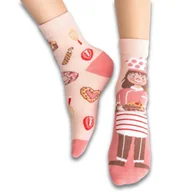Skarpetki dla dzieci - Skarpetki dziewczęce z cukiernikiem art. 014 KR330 różowe - miniaturka - grafika 1