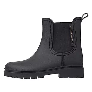 Tommy Hilfiger Damskie buty zimowe Essential Tommy Rainbootie Low Boot, Czarny, 38 EU - Śniegowce damskie - miniaturka - grafika 1