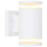 Lampy ogrodowe - Kinkiet LAMPA zewnętrzna ALCALA 32063-2W Globo elewacyjna OPRAWA metalowa tuba ścienna outdoor IP44 biała przezroczysta - miniaturka - grafika 1