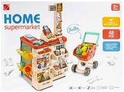 Zabawy w naśladowanie dorosłych - Supermarket z akcesoriami plus wózek  MEGA CREATIVE 479934 - miniaturka - grafika 1