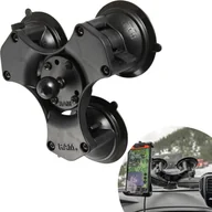 Uchwyty samochodowe do telefonów - RAM Mount Potrójna Przyssawka z Głowicą w Rozmiarze B 1" RAP-B-365-224-1U - miniaturka - grafika 1