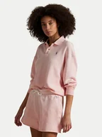 Bluzy damskie - Polo Ralph Lauren Bluza 211965097007 Różowy Relaxed Fit - miniaturka - grafika 1