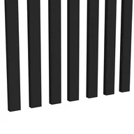 Panele ścienne i boazeria - Lamele ścienne 16x33 mm kolor Czarny - 1 sztuka - miniaturka - grafika 1