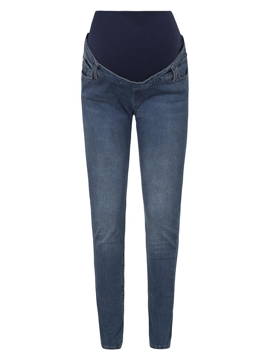 Damskie spodnie jeansowe ciążowe niebieskie Bellybutton, r.42