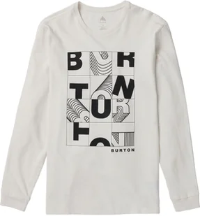 t-shirt męski BURTON AIRSHOT LS TEE Stout White - Koszulki męskie - miniaturka - grafika 1