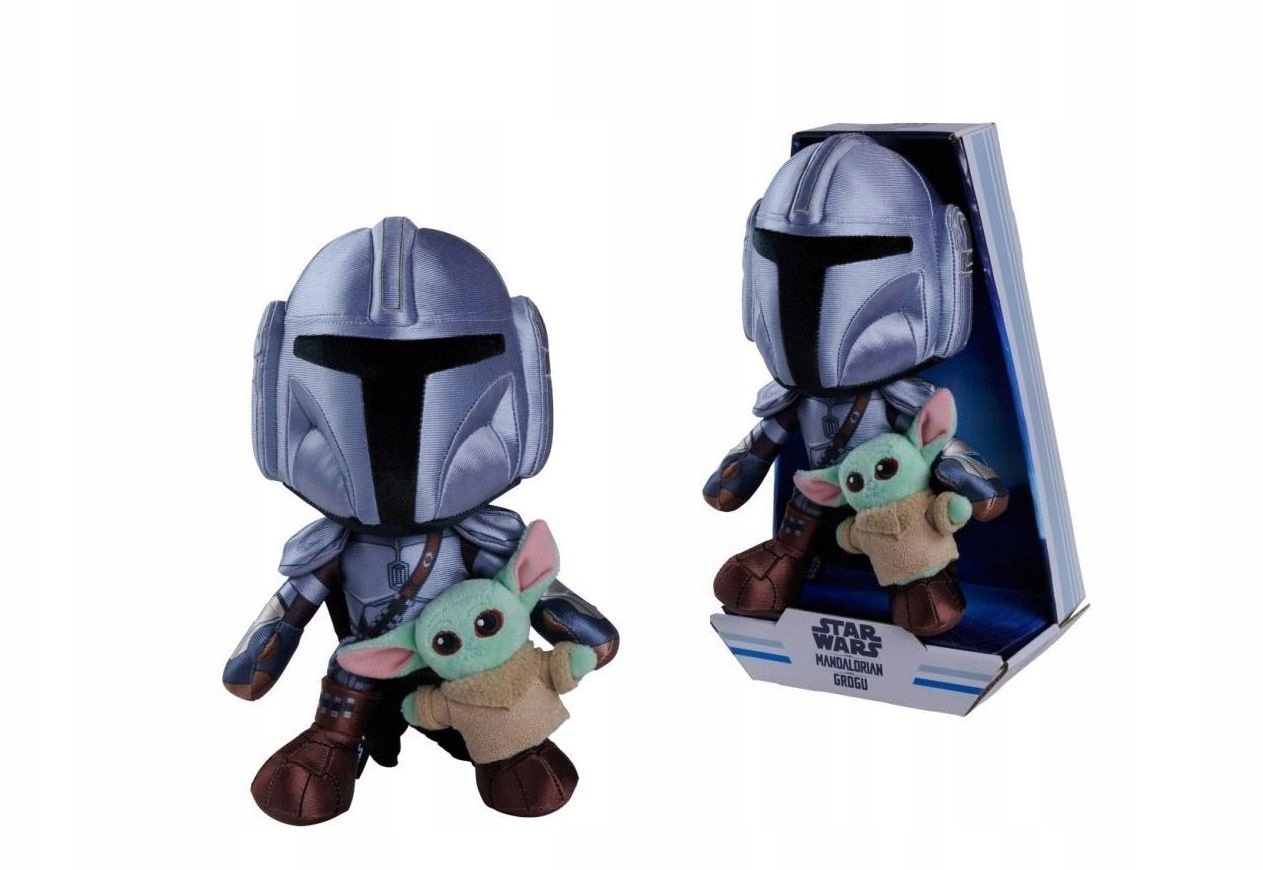 Figurka Simba Disney Mandalorian z mini Grogu 25cm