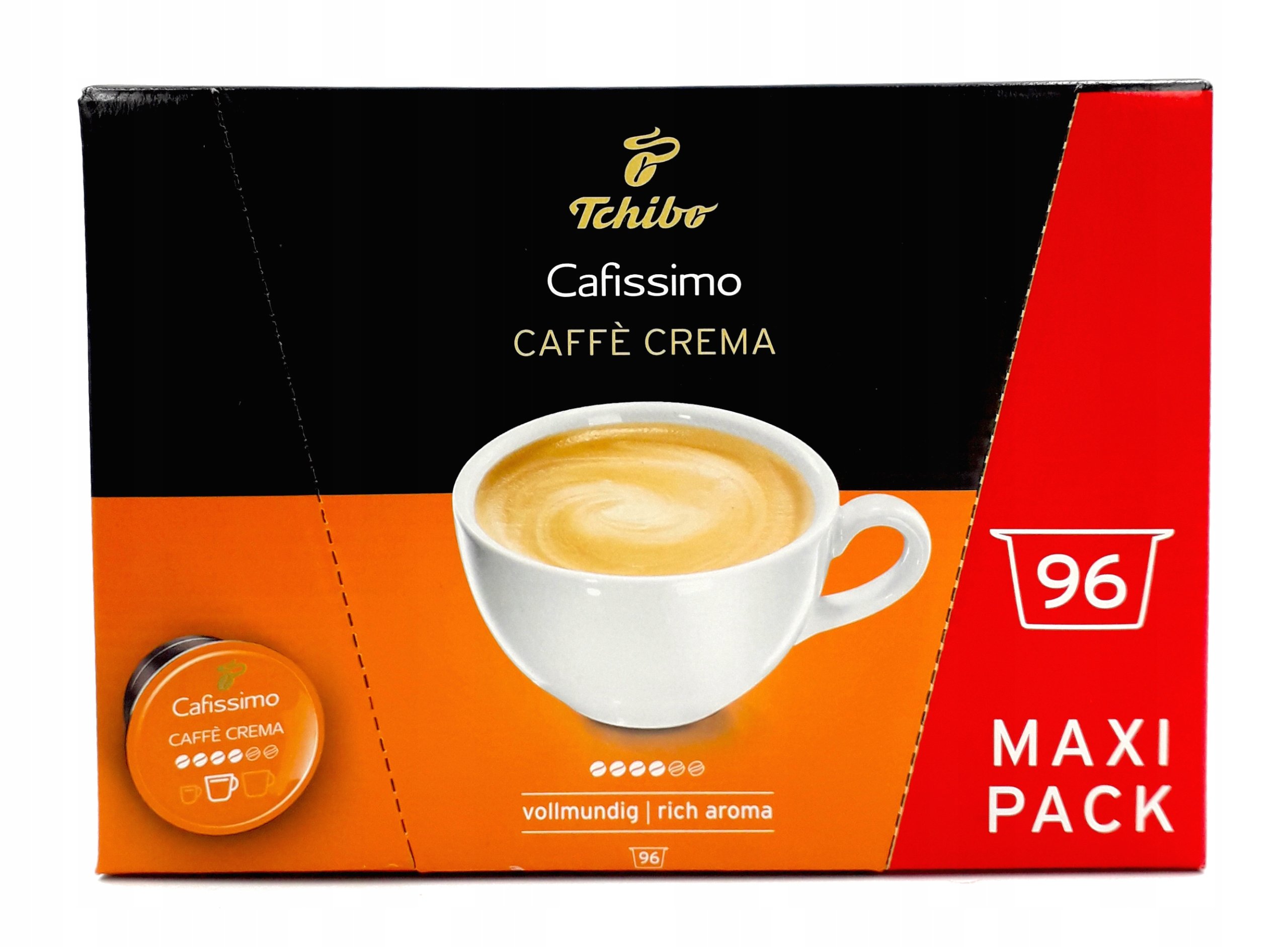 Kapsułki do Cafissimo Tchibo Cafissimo Caffe Crema 96 szt. Import z Niemiec