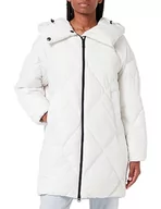 Kurtki damskie - Geox Kurtka damska W Hoara, Cloud White, 46 - miniaturka - grafika 1