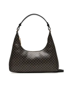 Calvin Klein Torebka Emblem Aop Conv Shoulder Bag LV04F3298G Czarny - Torebki damskie - miniaturka - grafika 1