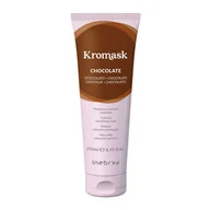 Farby do włosów i szampony koloryzujące - Inebrya Kromask, maska odświeżająca kolor, chocolate, 250ml - miniaturka - grafika 1
