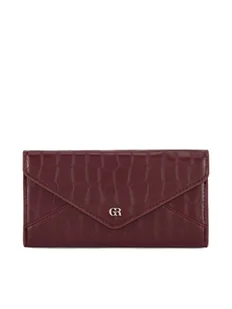 Gino Rossi Portfel 4W1-004-AW24 Bordowy - Portfele - miniaturka - grafika 1