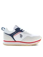 Buty dla dziewczynek - U.S. Polo Assn. Sneakersy Nobik NOBIK010A Biały - miniaturka - grafika 1
