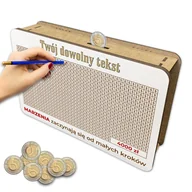 Skarbonki - Skarbonka wykreślana na 5 zł prezent upominek urodziny cel 4000 zł - miniaturka - grafika 1