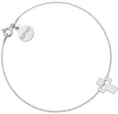 Biżuteria religijna - Srebrna bransoletka z krzyżykiem - miniaturka - grafika 1