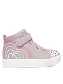 Buty dla dziewczynek - Skechers Sneakersy Heart Steps 314623N RSGD Różowe złoto - miniaturka - grafika 1