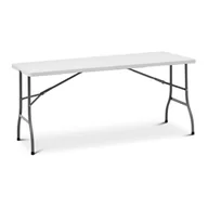 Wyposażenie lokali gastronomicznych - Stół cateringowy - 1520 x 700 x 740 mm - Royal Catering - 150 kg - wewnątrz / na zewnątrz - biały RC-FT_5 - miniaturka - grafika 1