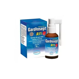 ASEPTA Asepta Gardłosept A11 Spray do gardła 10 ml AS5412 - Przeziębienie i grypa - miniaturka - grafika 1