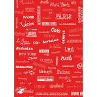 Decoupage - Papier Do Decoupage Nazwy Miast Biało-Czerw. 30 X 40 Cm. Fda512, Decopatch - miniaturka - grafika 1
