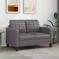 Sofy i kanapy - 2-osobowa sofa, szary, 120 cm, sztuczna skóra Lumarko! - miniaturka - grafika 1