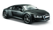 Samochody i pojazdy dla dzieci - Model metalowy Audi R8 czarny 1:24 - miniaturka - grafika 1