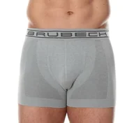 Majtki męskie - Brubeck Bokserki męskie Comfort Cotton szare r. L BX00501A - miniaturka - grafika 1