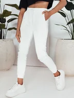 Spodnie damskie - Spodnie damskie dresowe MANTI białe Dstreet UY2020-XS - miniaturka - grafika 1