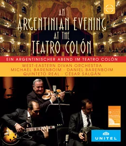 EUROARTS WEDO AT THE TEATRO COLON A TANGO EVENING WITH GINASTERA AND SALGAN Barenboim Salgan West-eastern Divan Orchestra Barenboim Płyta BluRay) Dostawa Gratis szczegóły zobacz w sklepi - Muzyka klasyczna - miniaturka - grafika 1