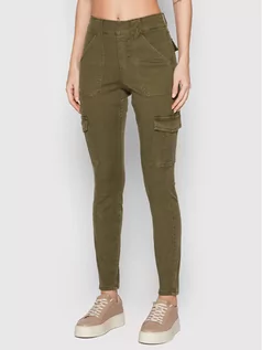 Spodnie damskie - SPANX Spodnie materiałowe Cargo 20311R Zielony Skinny Fit - grafika 1