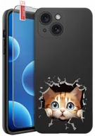 Etui i futerały do telefonów - ETUI do iPhone 13 14 WZORY SILIKONOWE MATT CASE + SZKŁO 9H - miniaturka - grafika 1