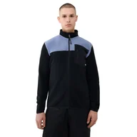Bluzy męskie - Męski polar rozpinany bez kaptura Quiksilver Aker Full Zip Fleece - czarny - QUIKSILVER - miniaturka - grafika 1