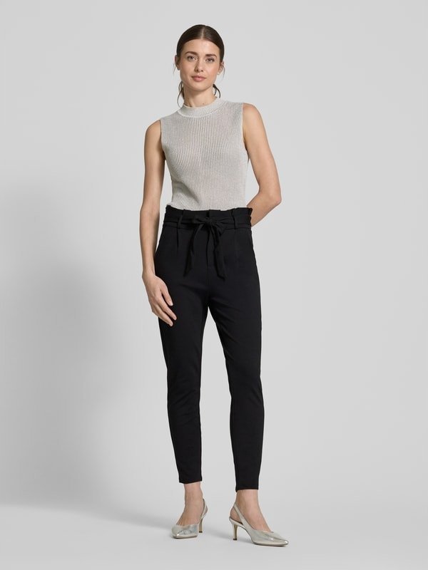 VERO MODA SPODNIE MATERIAŁOWE CASUAL CZARNE XL/32 17AA