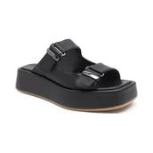 Klapki i japonki damskie - Marc Cain Skórzane klapki - miniaturka - grafika 1