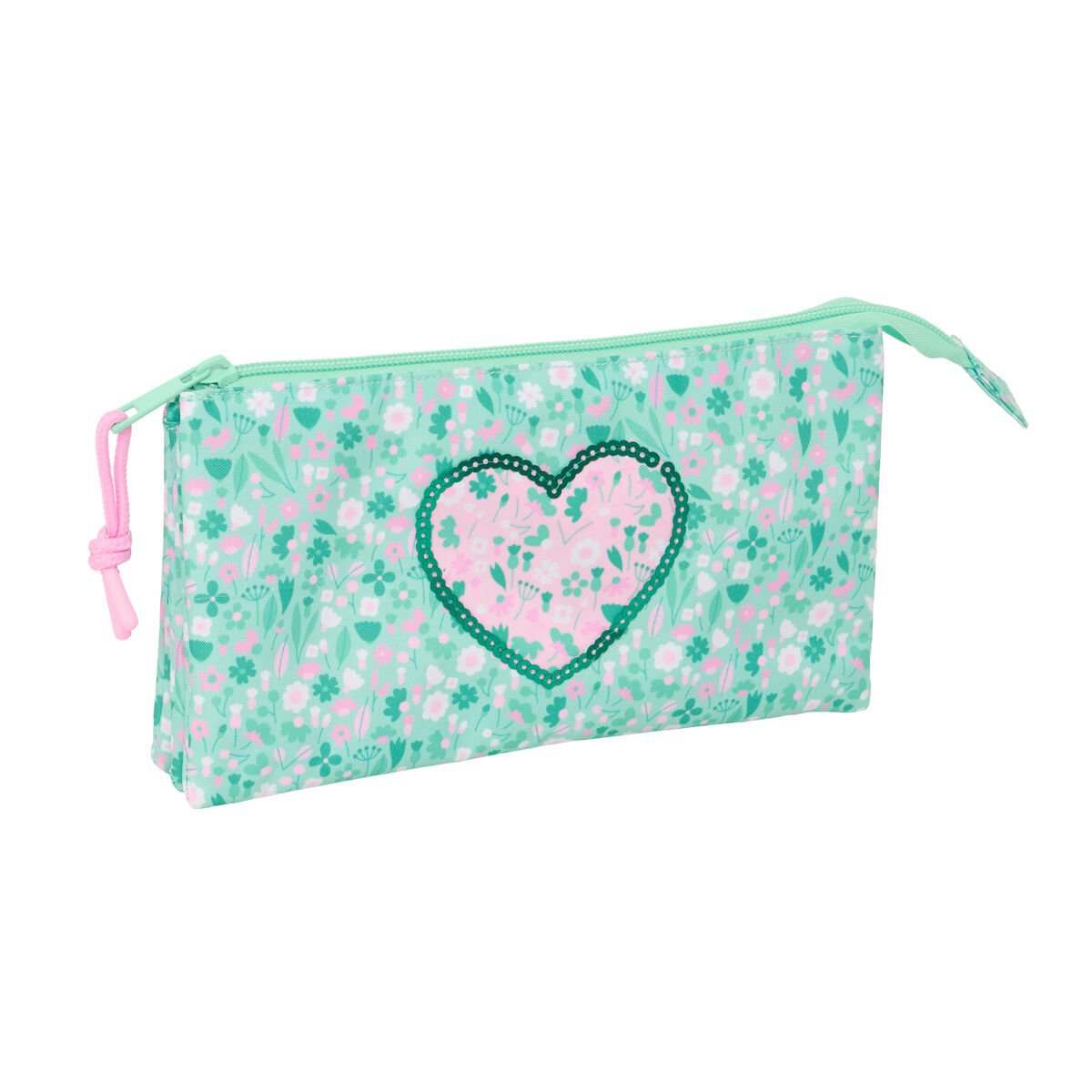 Piórnik Safta Cuore Mięta 22 x 12 x 3 cm