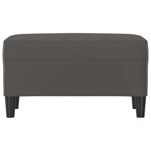 Lumarko Ławka, szara, 70x35x41 cm, tapicerowana sztuczną skórą - Ławki do przedpokoju - miniaturka - grafika 4