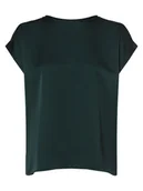 Koszule damskie - Vila - Bluzka damska VIEllette, zielony - miniaturka - grafika 1