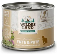 Mokra karma dla kotów - Wildes Land Cat Classic Adult Ente & Pute puszka 200g - miniaturka - grafika 1