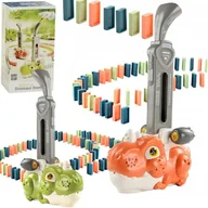 Zabawki interaktywne dla dzieci - Dinozaur do układania domino MIX - miniaturka - grafika 1