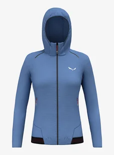 Bluza z kapturem damska Salewa Pedroc PL Hooded Jacket - morning blue - Bluzy sportowe damskie - miniaturka - grafika 1