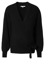 Swetry damskie - Noppies Cecia Knit Wrap Cardigan Ls kardigan damski, Black - P090, XS - miniaturka - grafika 1