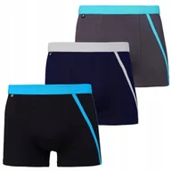 Majtki męskie - 3X BOKSERKI MĘSKIE MAJTKI KLASYCZNE BAWEŁNIANE ZESTAW KOMPLET MORAJ 3XL - miniaturka - grafika 1