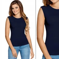 Bluzki damskie - Babell Bluzka Damska Indi z Wiskozy granat XL - miniaturka - grafika 1